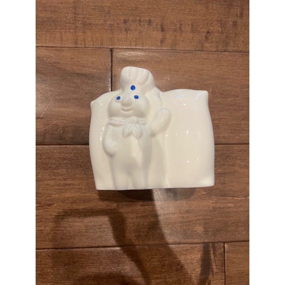 Pillsbury Doughboy Flour & Sugar Ceramic Canister Set Vintage‎ Kitchen Decor
